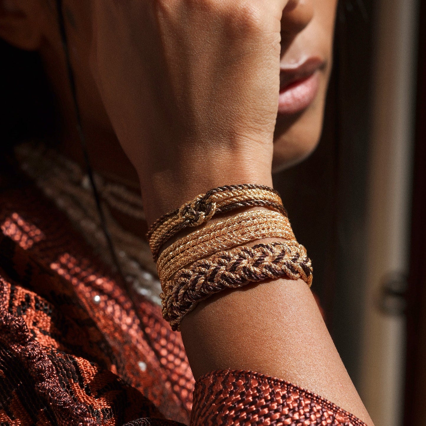 Pulsera Tejida - Brown