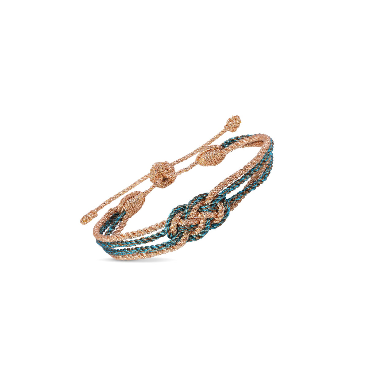 Pulsera Tejida - Turquesa