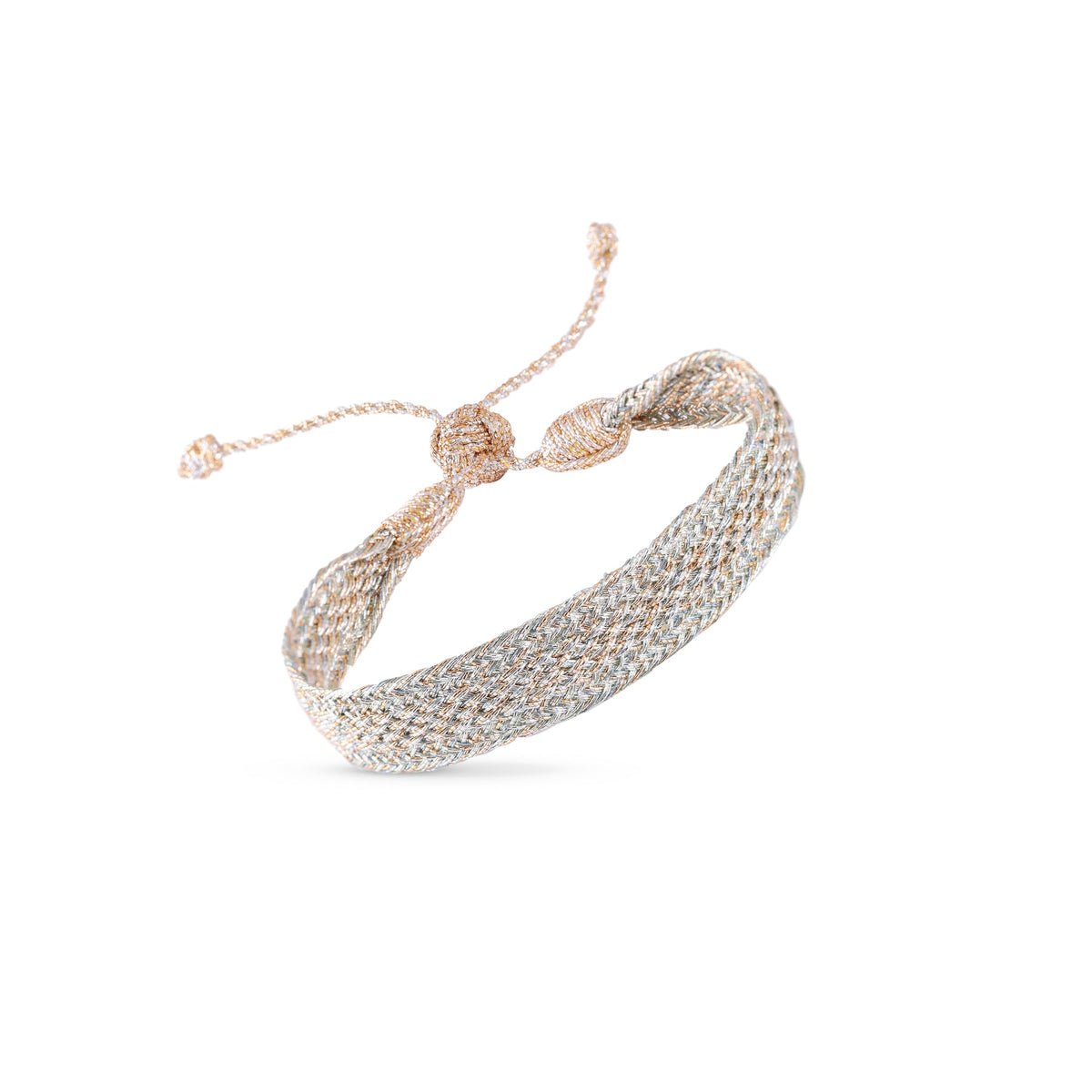 Pulsera Tejida - Gold & Silver