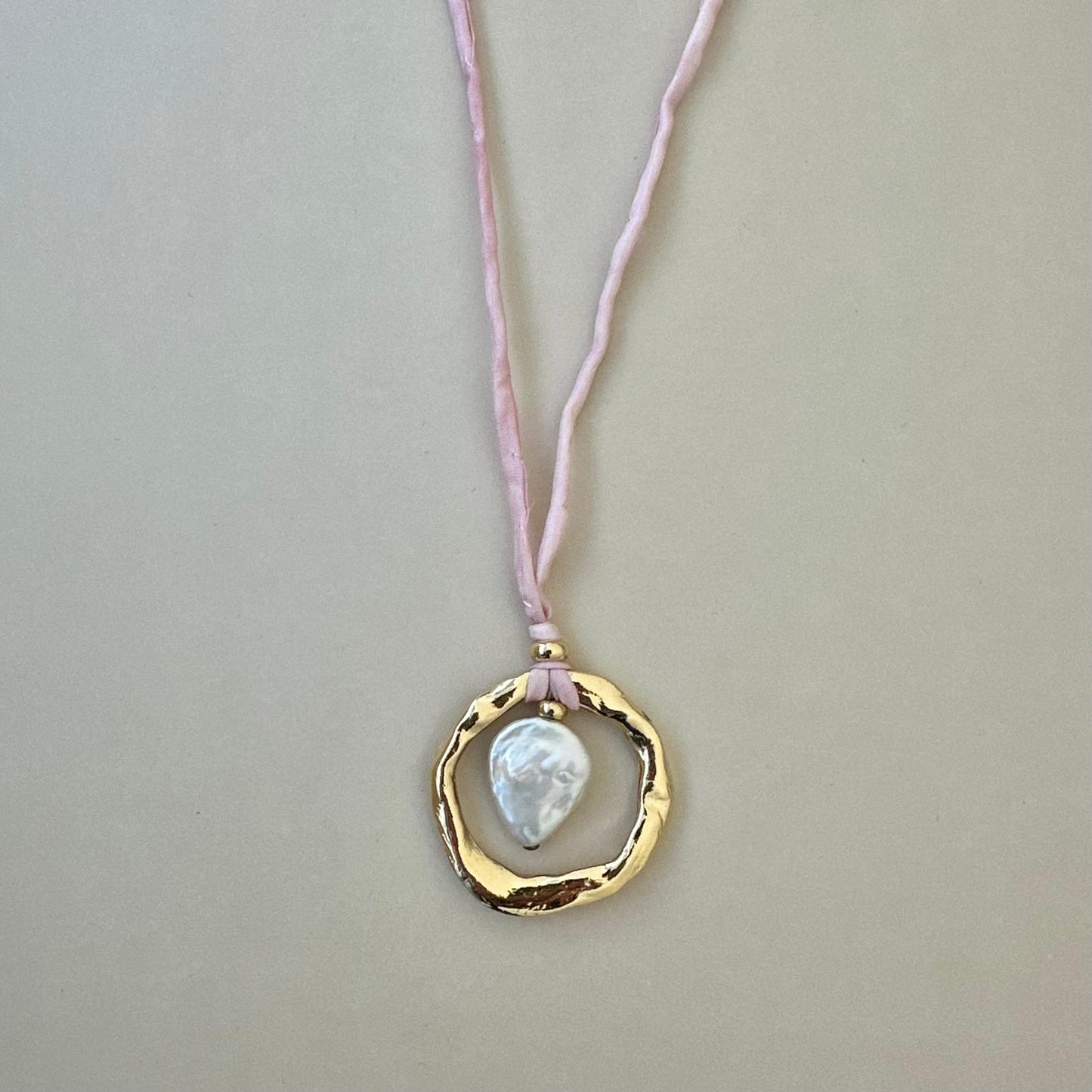 Collar Seda - rosada