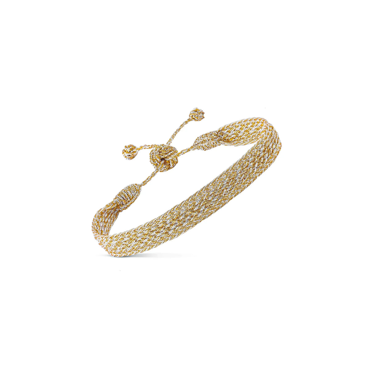 Pulsera Tejida - Gold & Silver (Copia)