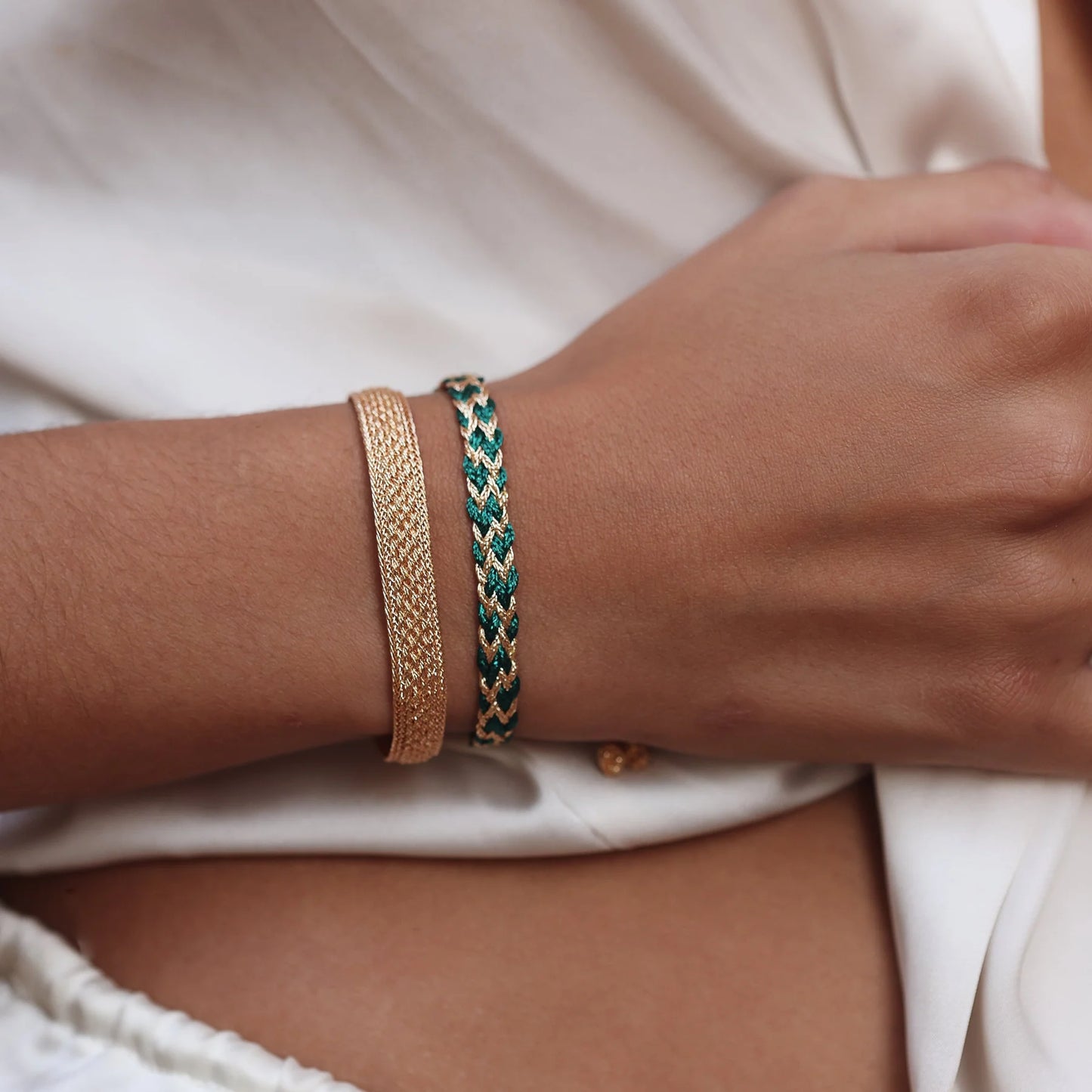 Pulsera Tejida - Green