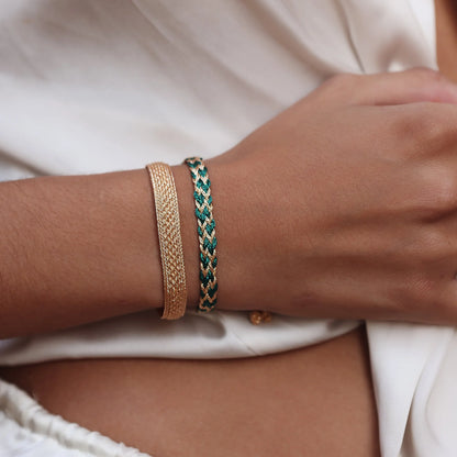 Pulsera Tejida - Green
