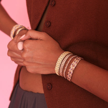 Pulsera Tejida - Lila