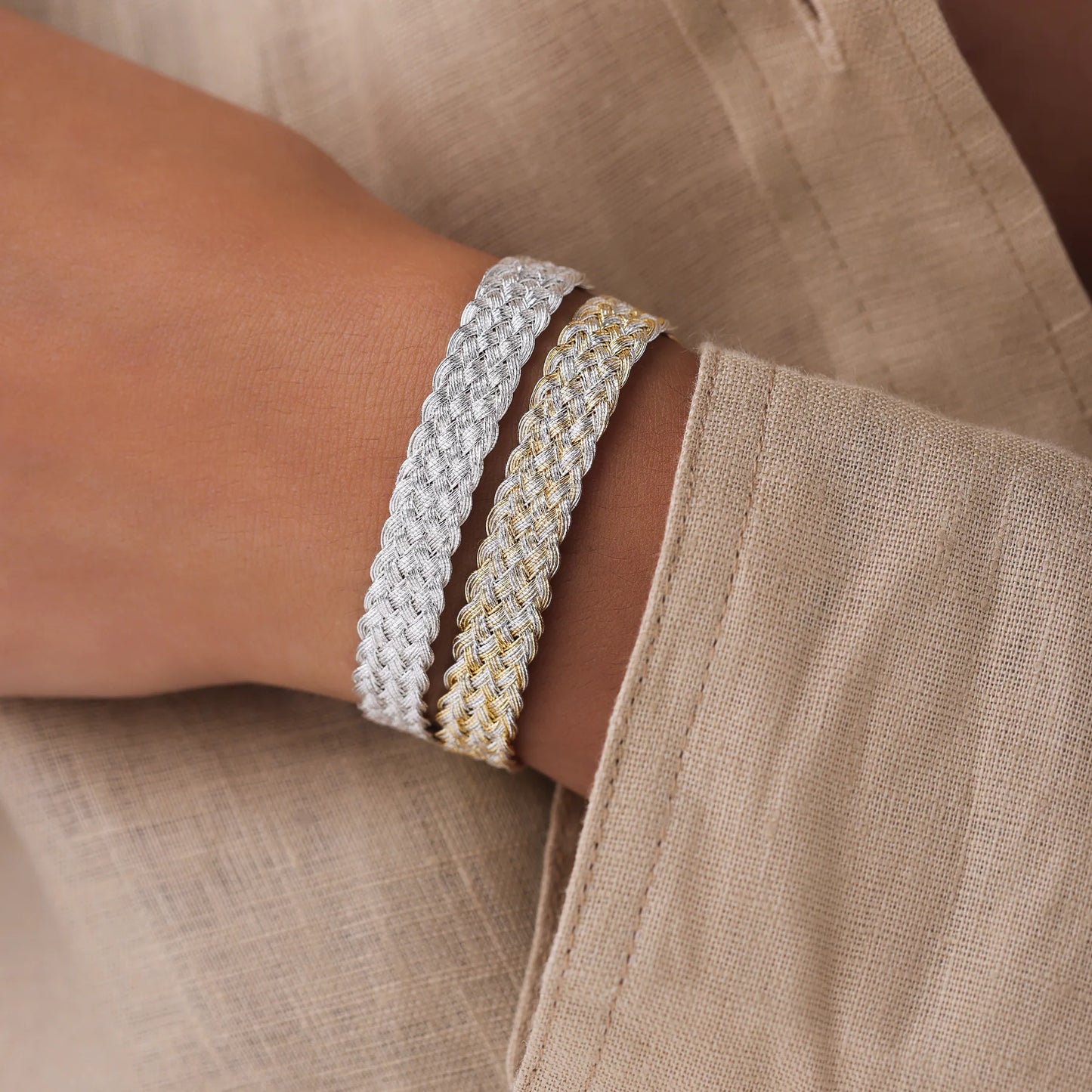Pulsera Tejida - Silver