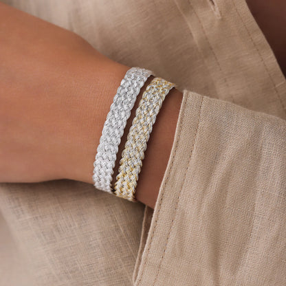 Pulsera Tejida - Silver