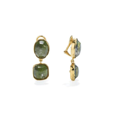 Aros Cabochons Verde