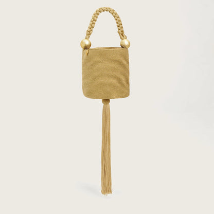 Cartera Pompon - Gold