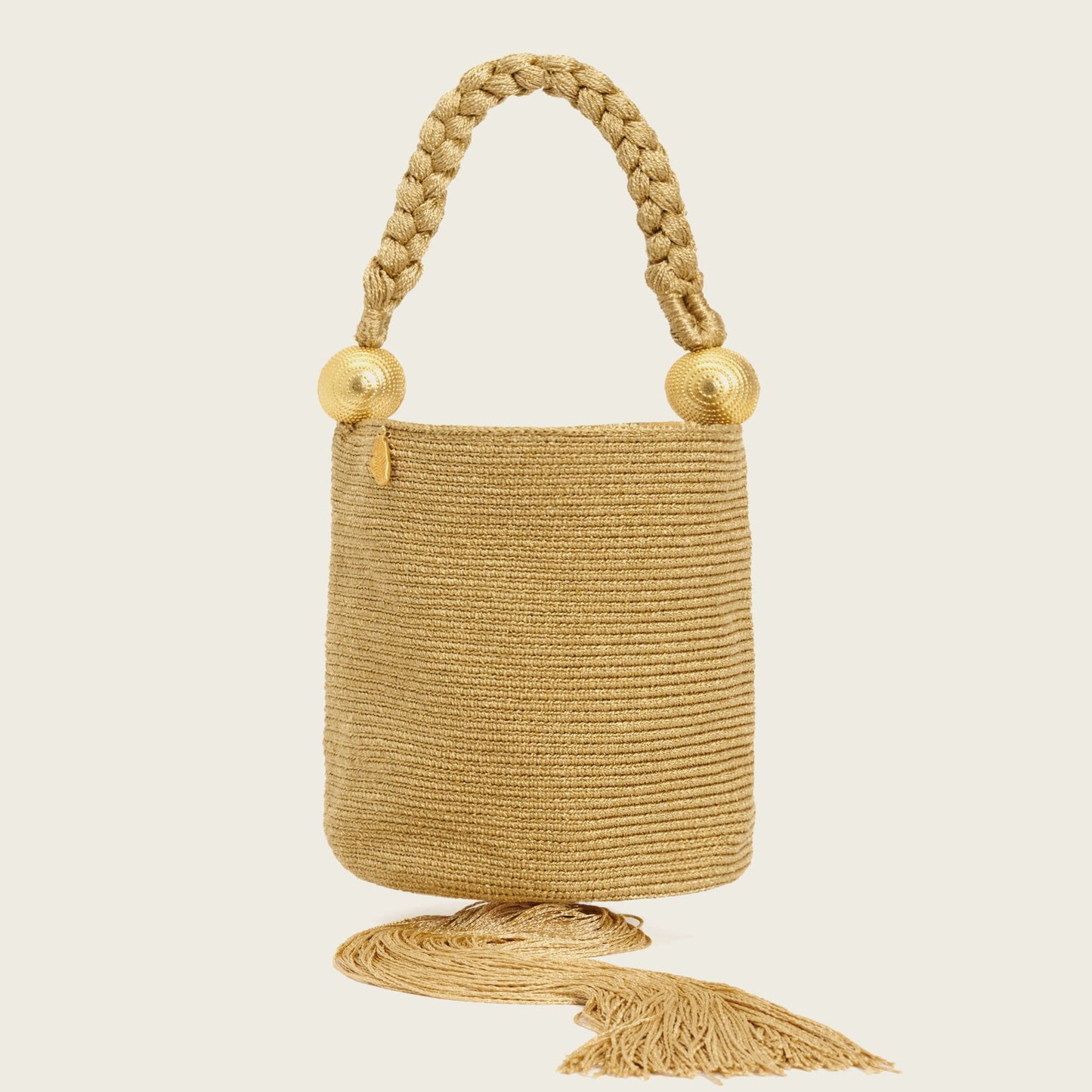 Cartera Pompon - Gold