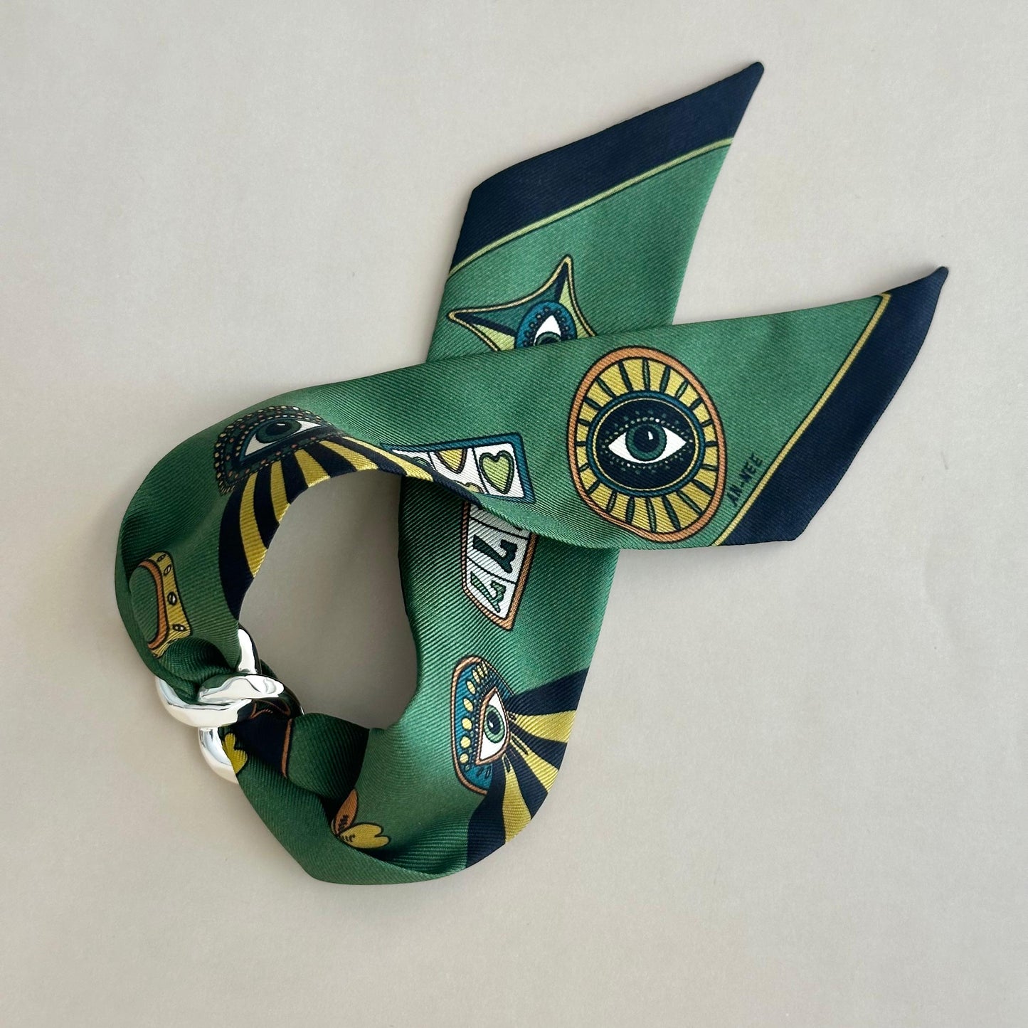 Pulsera Carré Silver - Lucky Green