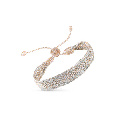 Pulsera Tejida - Gold & Silver