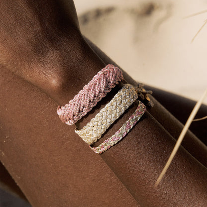 Pulsera Tejida - Gold & Silver