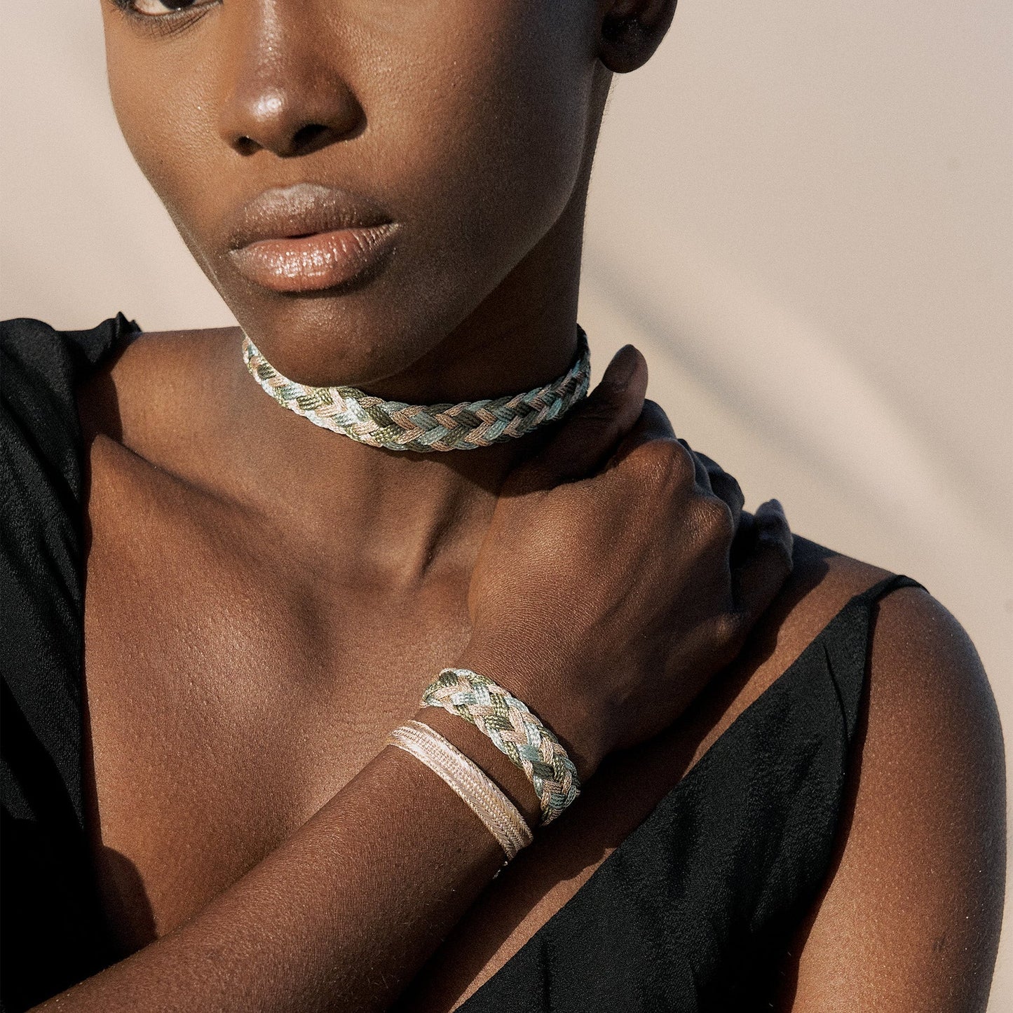 Pulsera Tejida - Olive