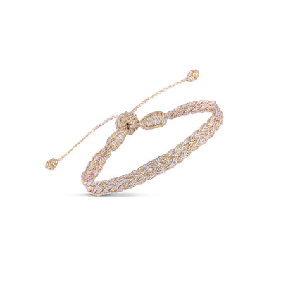 Pulsera Tejida - Gold & Silver