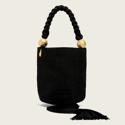 Cartera Pompon - Black