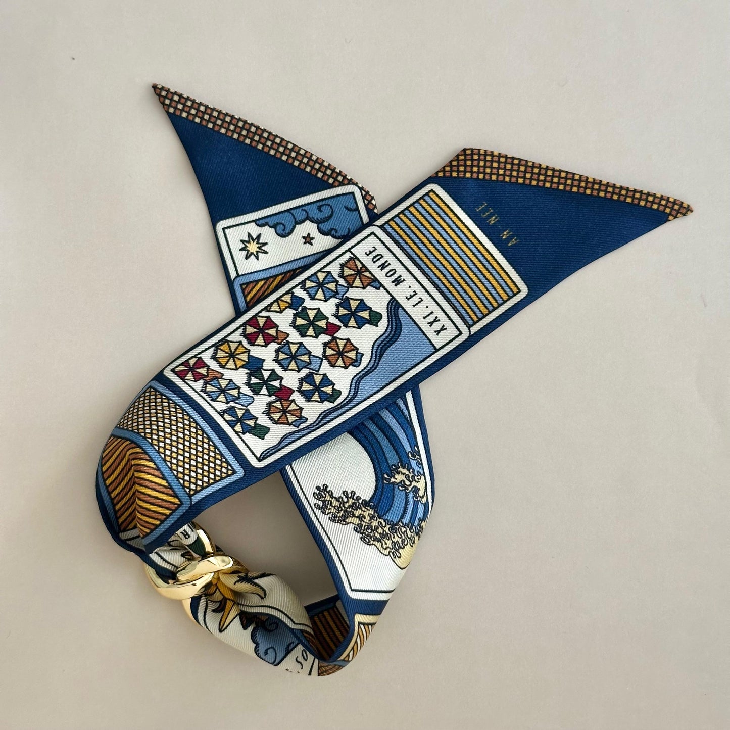 Pulsera Carré Gold - Soleil Navy