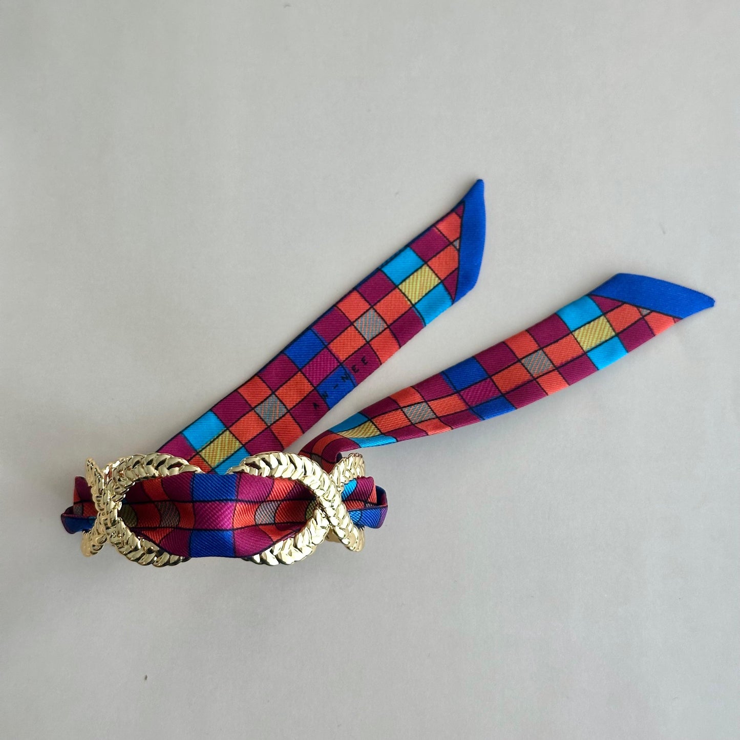 Esclava Espiga Gold - Tartán Bleu