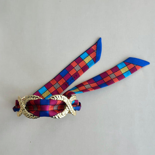 Esclava Espiga Gold - Tartán Bleu