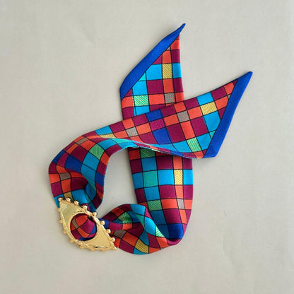 Pulsera Ojo - Tartán Bleu