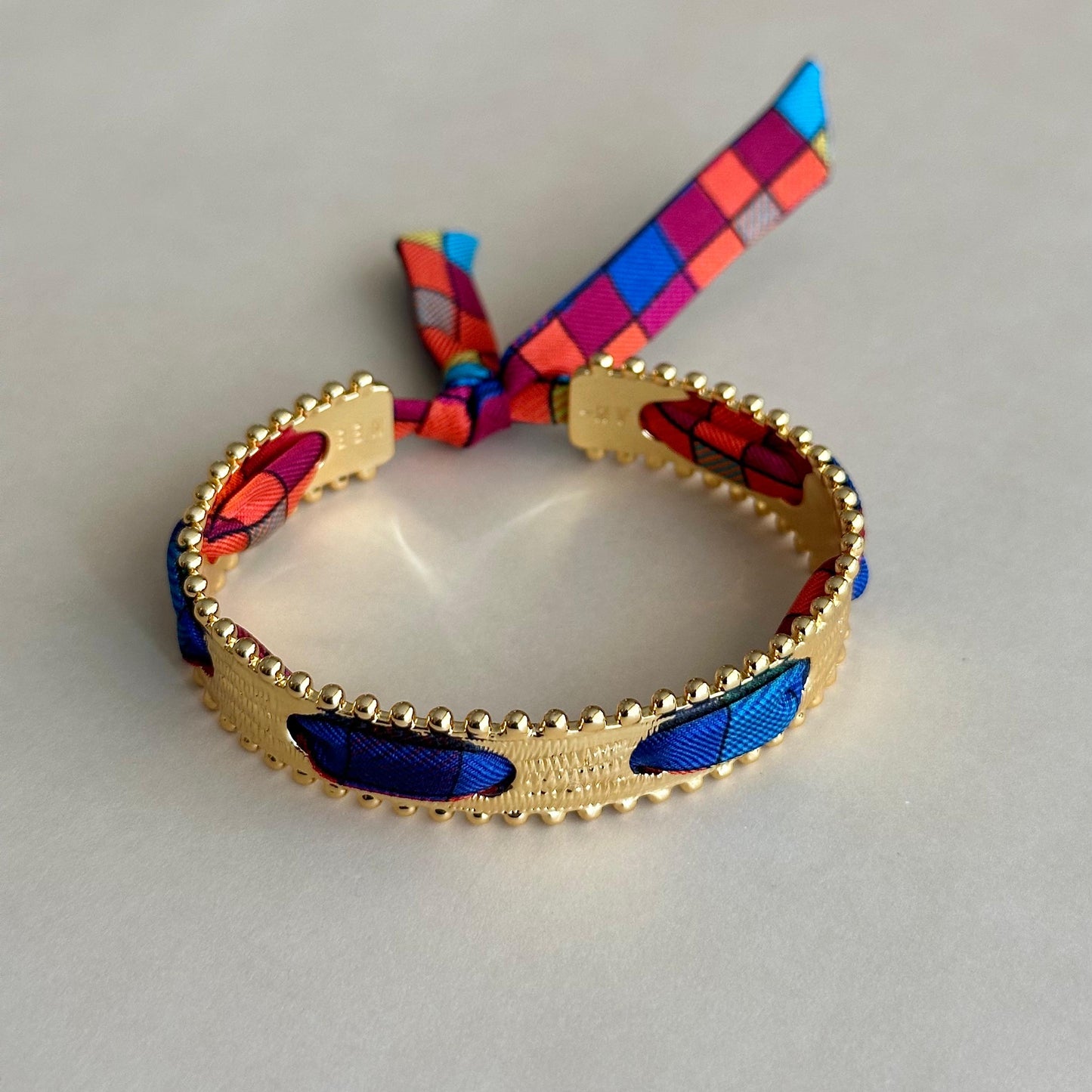 Esclava Rulet Gold - Tartán Bleu