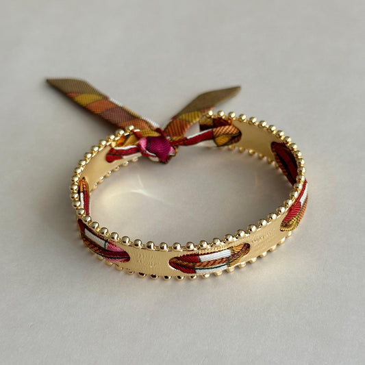 Esclava Rulet Gold - Tartán Burdeo