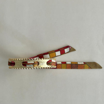 Esclava Rulet Gold - Tartán Burdeo