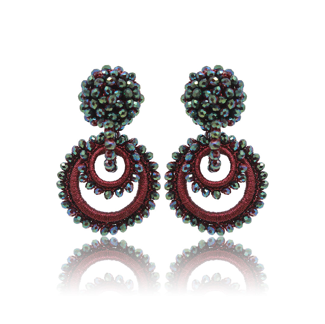 Aros Viena L - Burdeo Tornasol